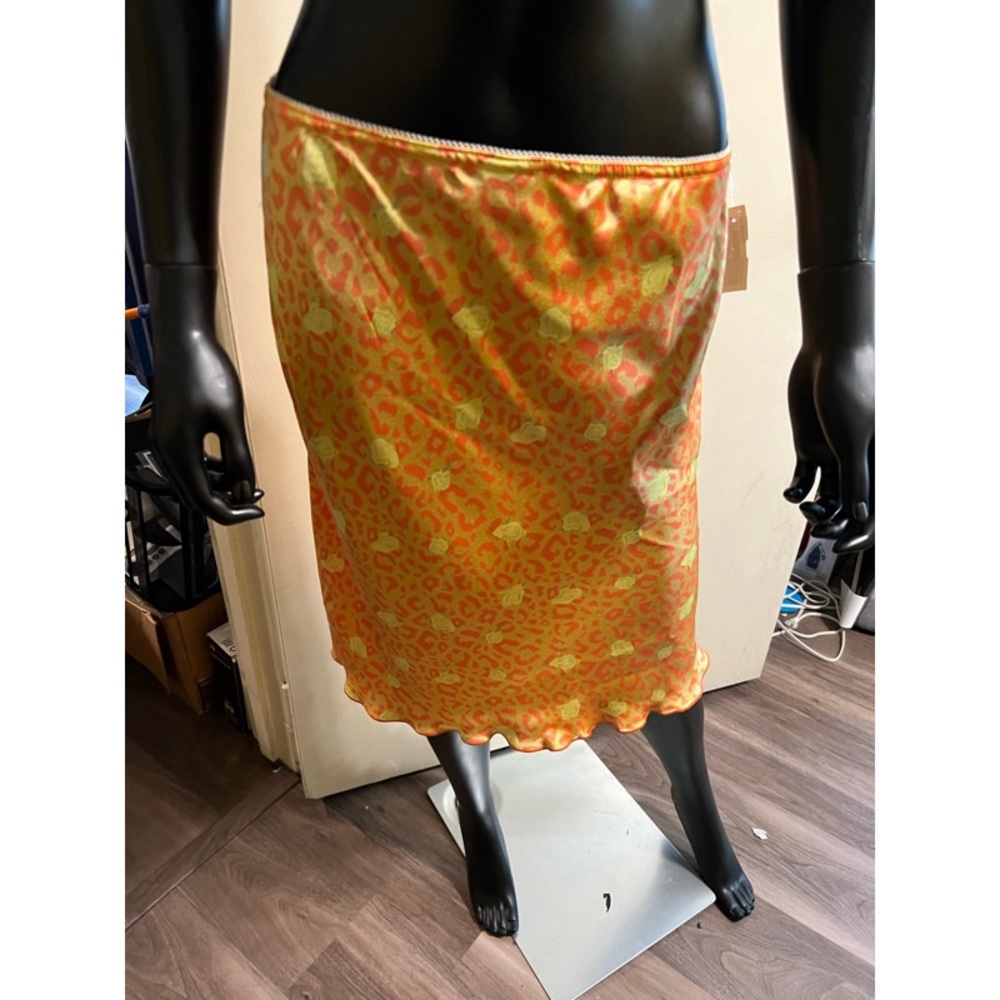 Anthropologie Yellow Mini Skirt